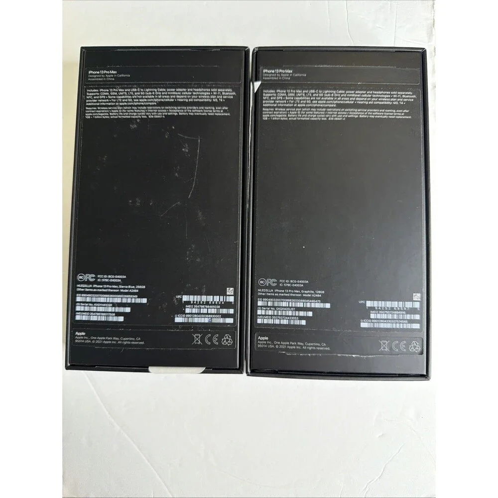 Lot of 7 Apple iPhone 11 (3) 13 Pro Max (2) 16 Plus (2) Empty Retail Boxes Only